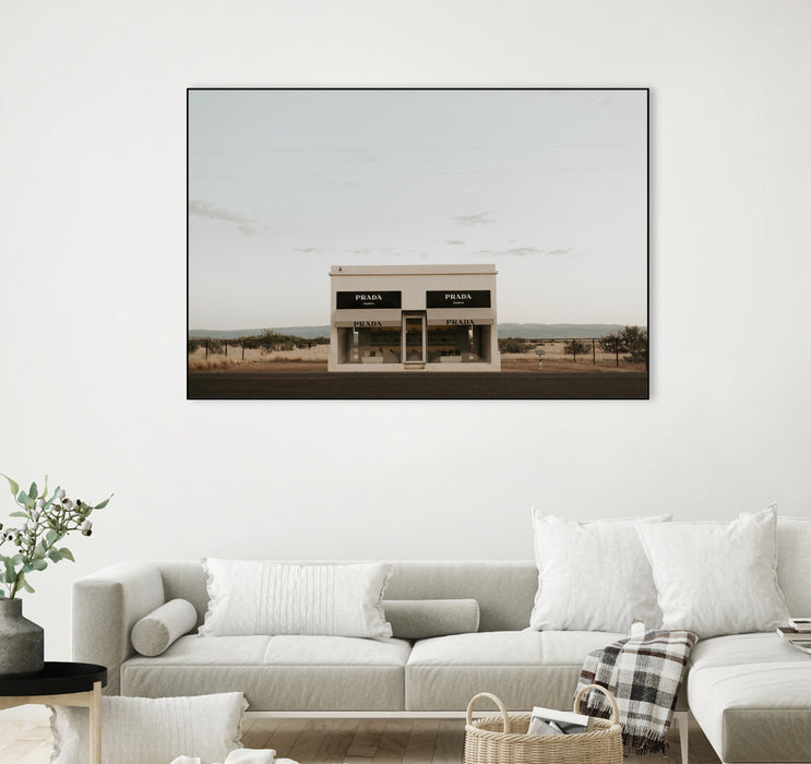 Œuvre d’art murale sur toile encadrée noire « Marfa » 36 x 24