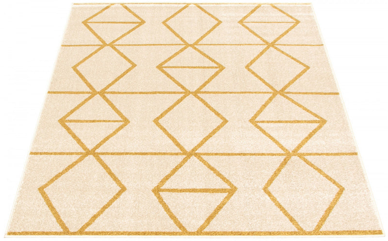 Carpette Anandi ivoire-or - 3 pi 11 pox 5 pi 7 po