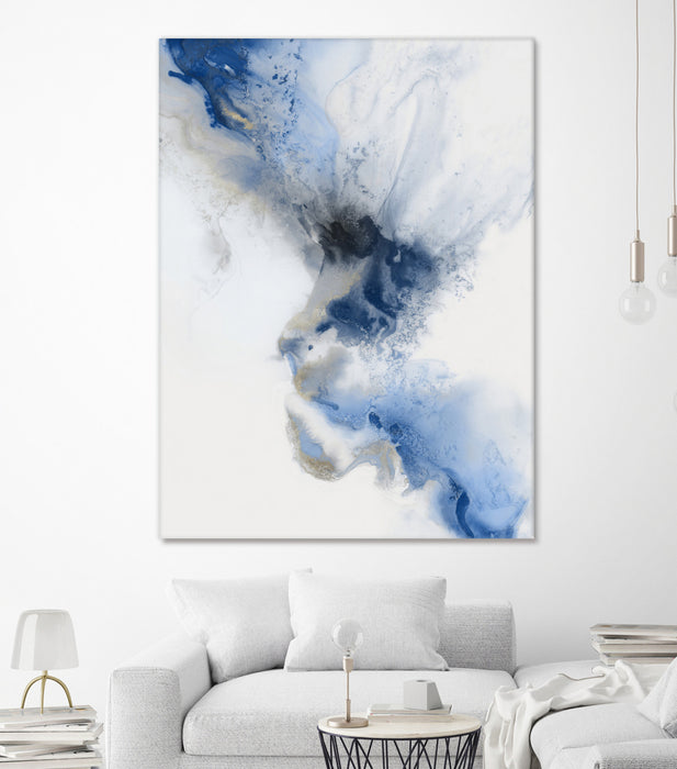 Œuvre d’art murale Giant Art « Watercolour Blue I » 72 x 54
