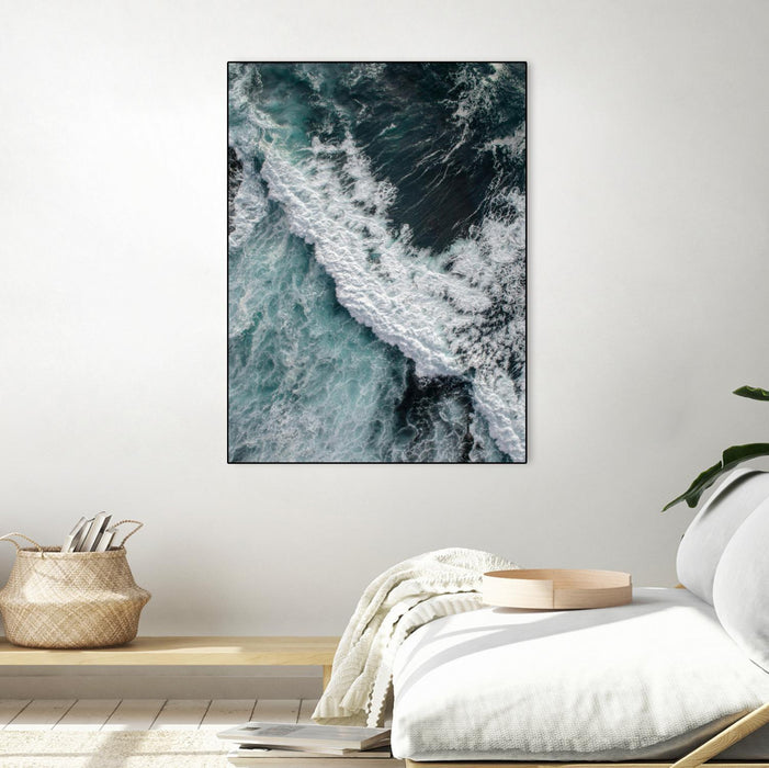 Œuvre d’art murale sur toile encadrée noire « From Above 9 » 24 x 32