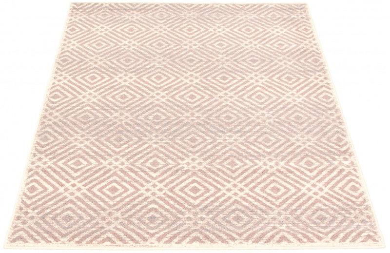 Carpette Electra argent-rose - 7 pi 10 pox 10 pi 2 po