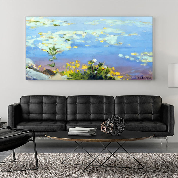 Œuvre d’art murale Giant Art « Little Lily Sunday » 72 x 36
