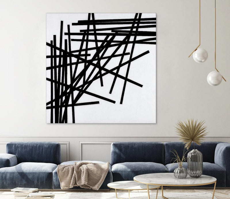 Œuvre d’art murale Giant Art « Alumettes » 54 x 54