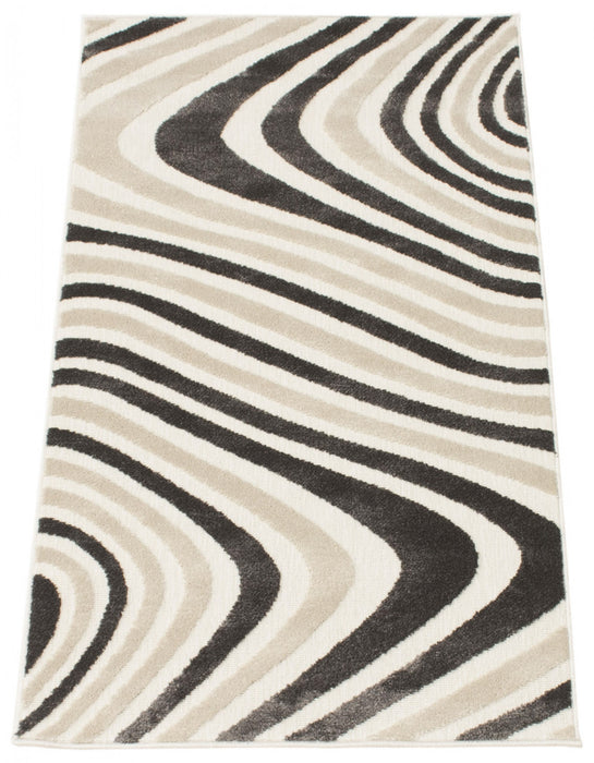 Carpette Nikkos taupe 2 pi 8 po x 4 pi 11 po