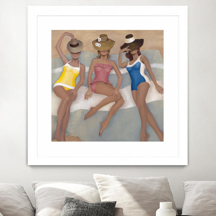 Œuvre d’art murale encadrée blanche et mate « The Orange County Club.tif » 36 x 36