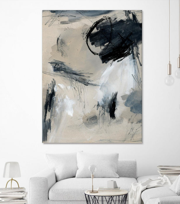 Œuvre d’art murale Giant Art « Scribble Abstract I » 72 x 54