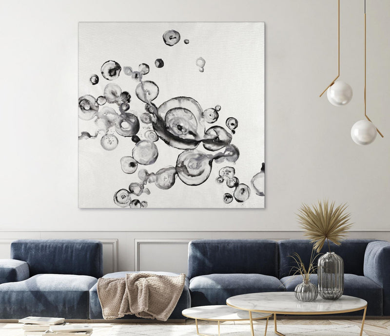 Œuvre d’art murale Giant Art « Transparent Onyx » 54 x 54