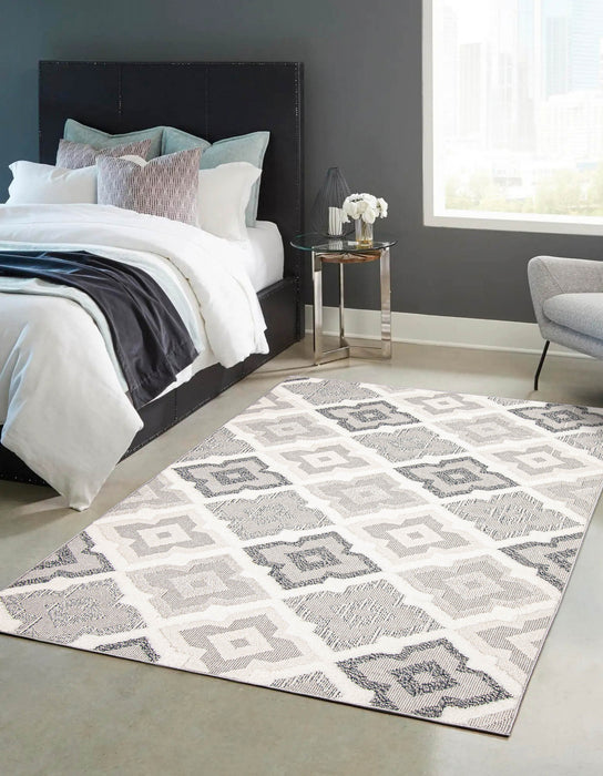 Carpette Alaqua ivoire - 6 pi 7 po x 9 pi 6 po