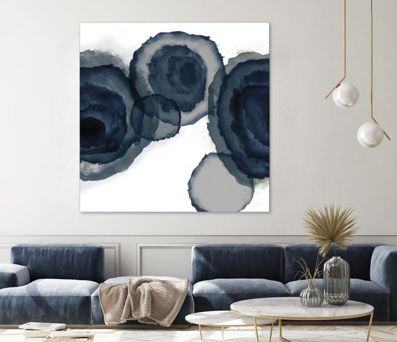 Œuvre d’art murale Giant Art « Blotted Ink Ii » 54 x 54