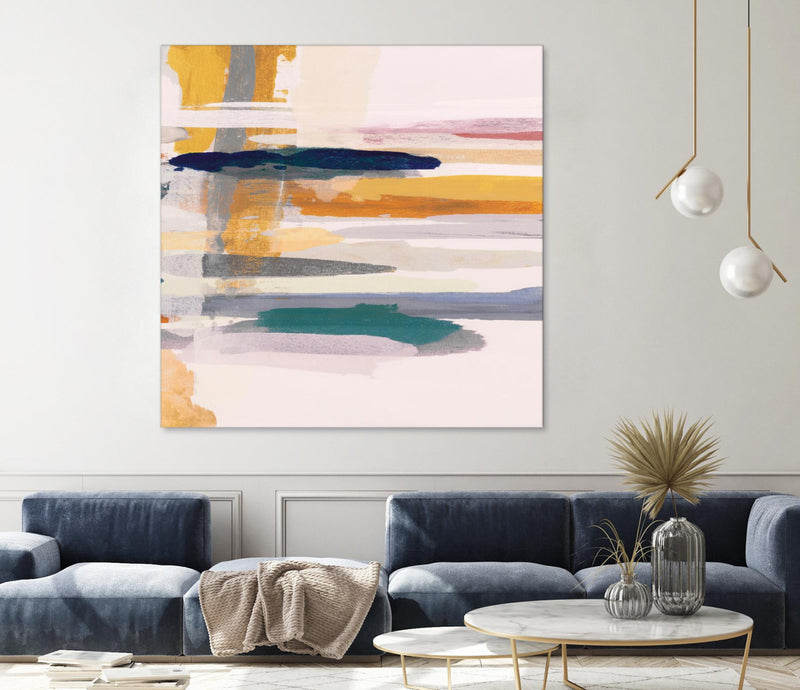 Œuvre d’art murale Giant Art « Horizon V5 » 54 x 54