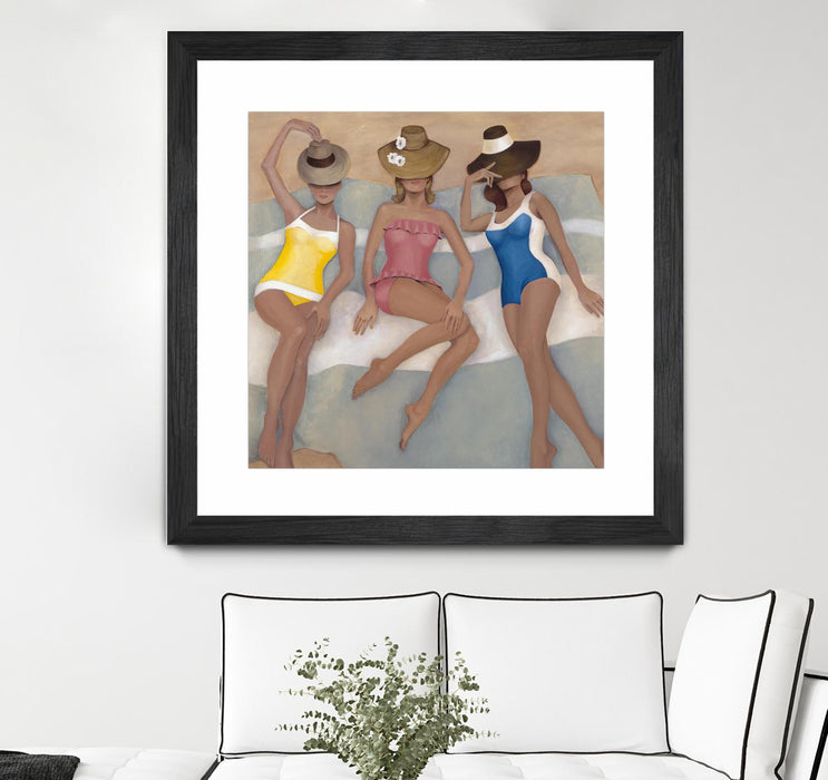 Œuvre d'art murale sur toile encadrée noire « The Orange County Club.tif » 30 x 30