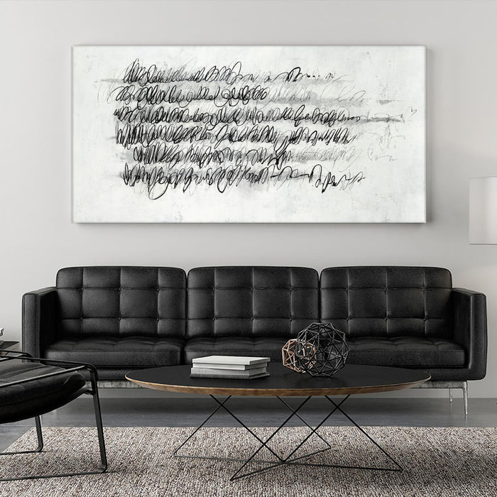 Œuvre d’art murale Giant Art « Artist Decleration » 72 x 36