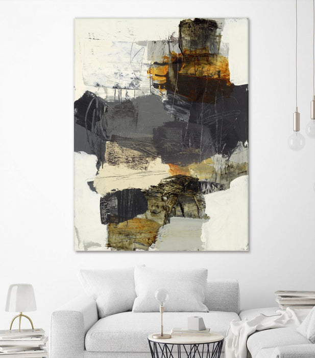 Œuvre d’art murale Giant Art « Monochrome Manta Iv » 72 x 54