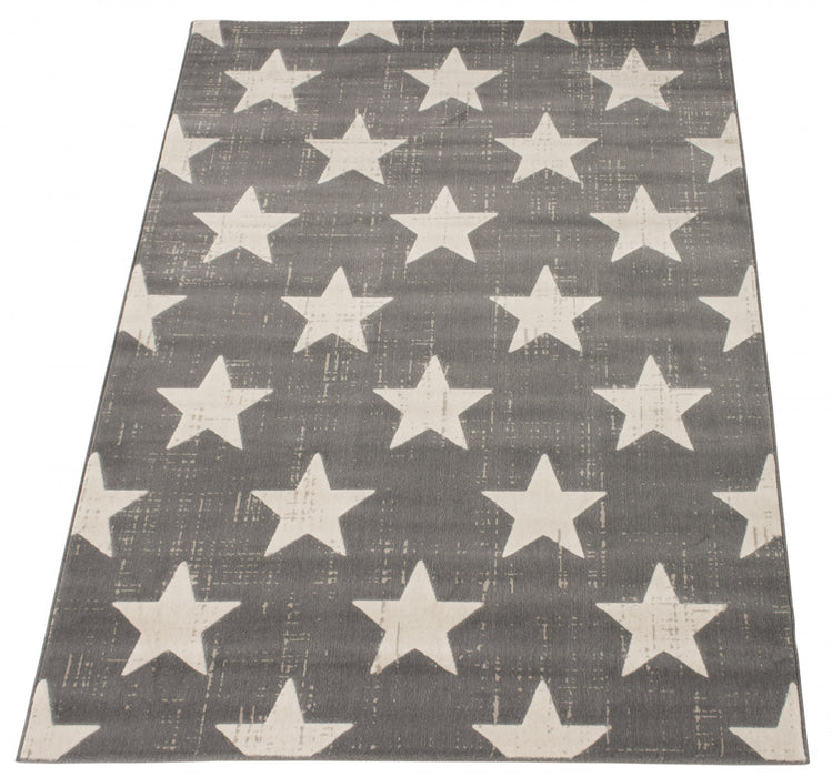 Carpette Ira grise 3 pi 11 po x 5 pi 7 po