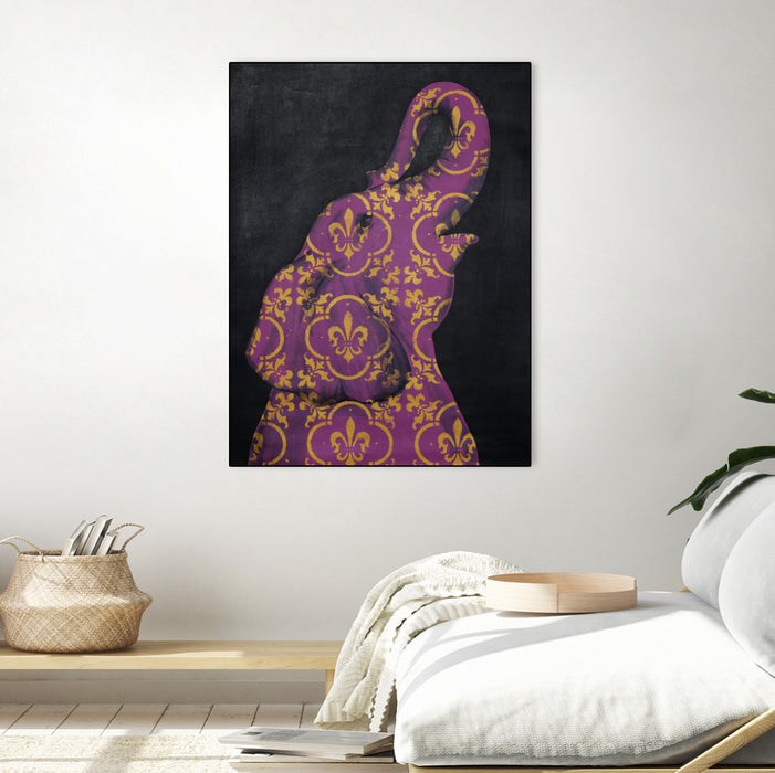 Œuvre d’art murale encadrée noire « Zoo Celebration I » 30 x 40