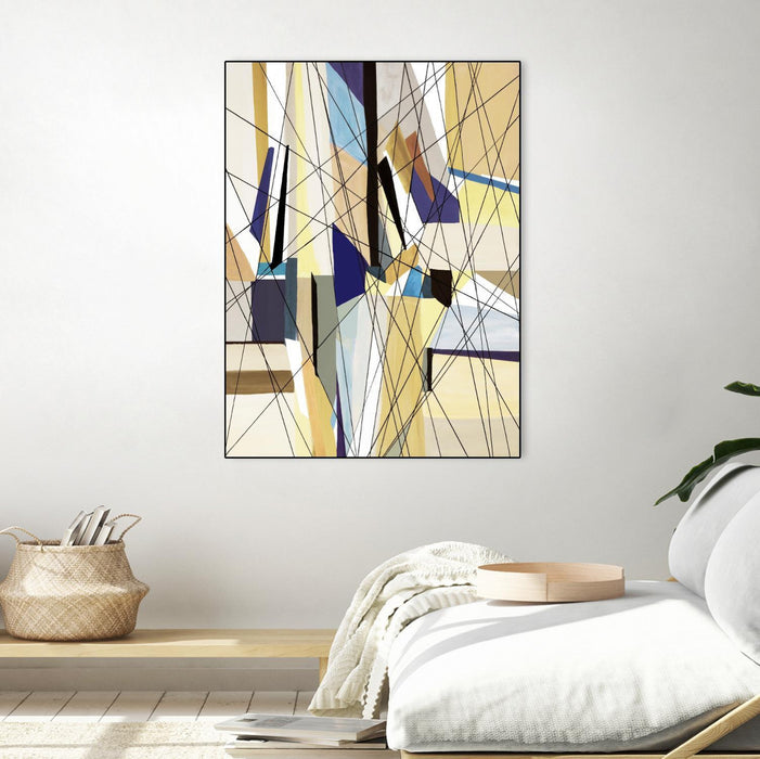 Œuvre d’art murale sur toile encadrée noire « Seacruise » 18 x 24