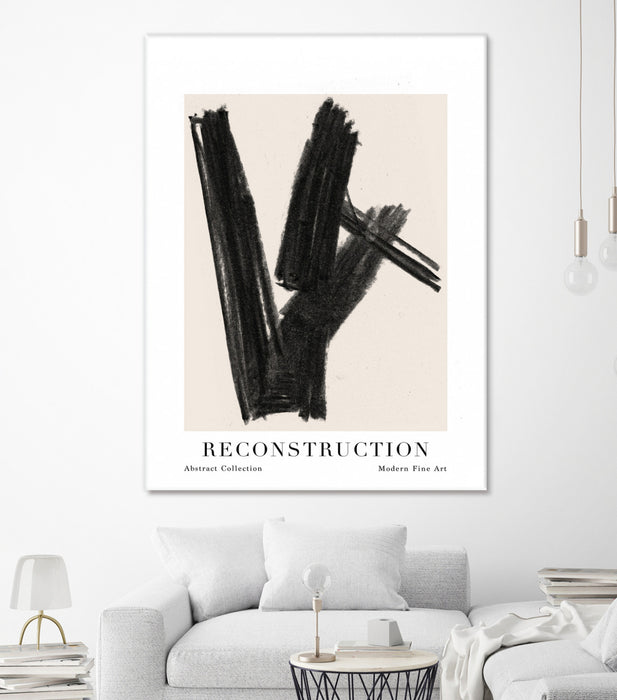 Œuvre d’art murale Giant Art « Reconstruction » 72 x 54