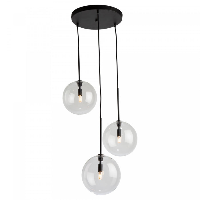 Luminaire suspendu Pinpoint noir à 3 ampoules
