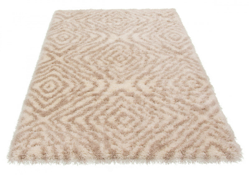 Carpette Agalia Abstract ivoire-beige - 6 pi 7 pox 9 pi 6 po