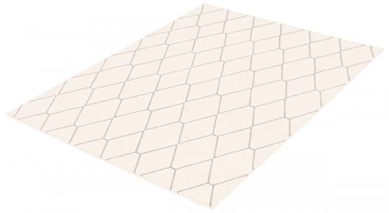 Carpette August blanchegrise 6 pi 7 po x 9 pi 6 po