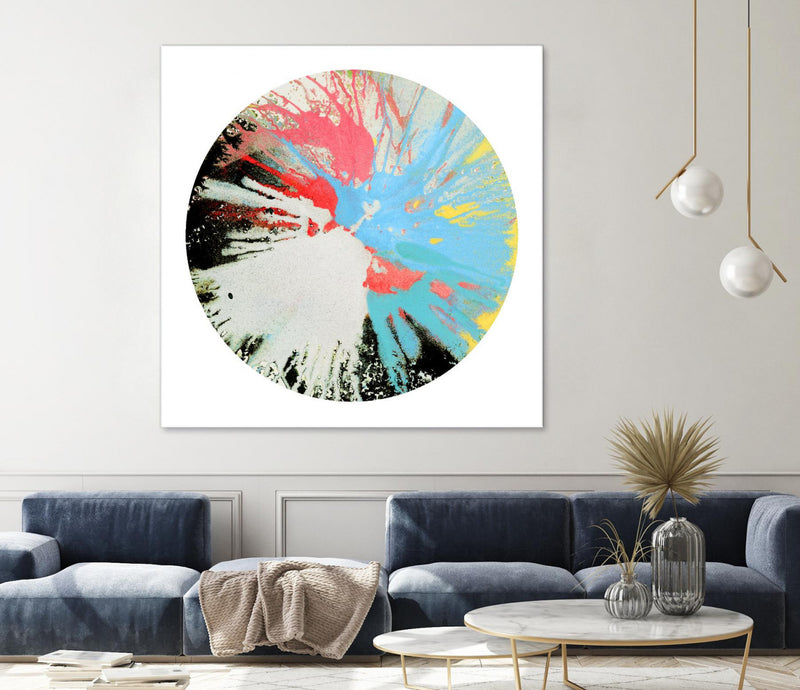 Œuvre d’art murale Giant Art « Spin Art 10 » 72 x 72