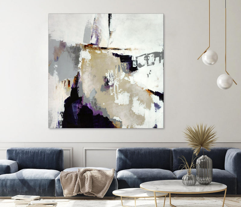 Œuvre d’art murale Giant Art « Tumult Roar » 54 x 54