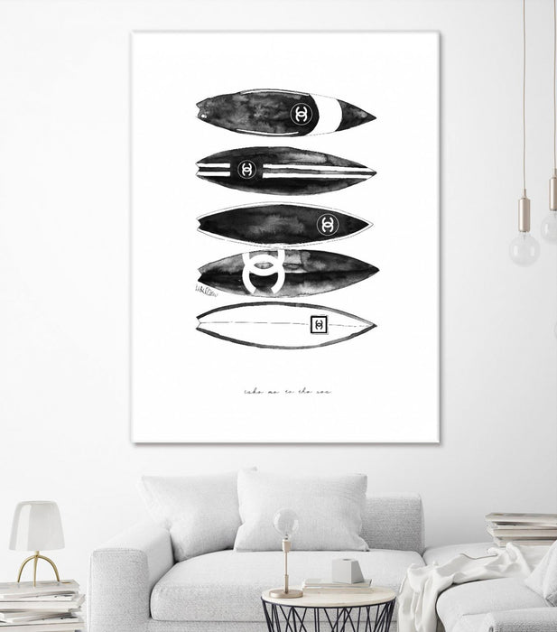 Œuvre d’art murale Giant Art « Surf Portrait » 72 x 54