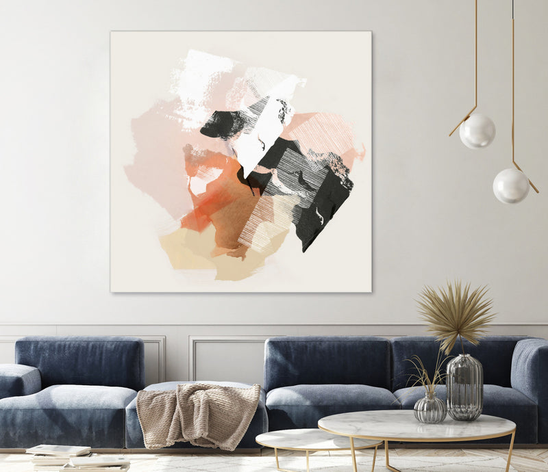 Œuvre d’art murale Giant Art « New Dawn I » 54 x 54