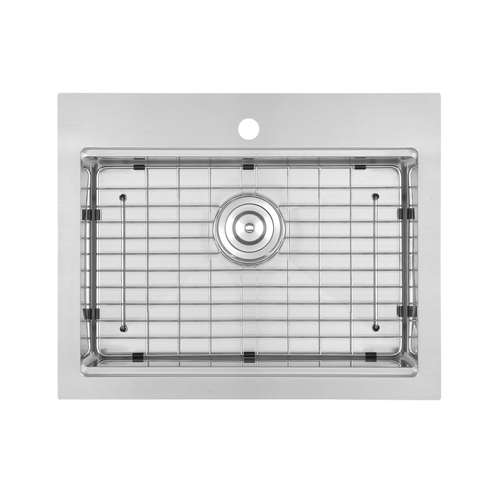 Évier de cuisine poste de travail encastré Ancona de 25 po - AN-3126