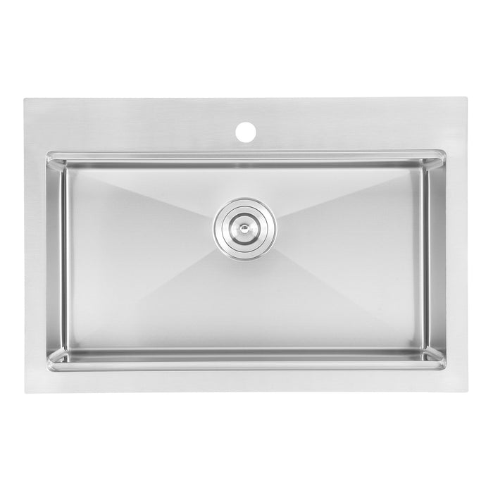 Évier de cuisine poste de travail sous plan ou en surface Ancona de 30 po - AN-33105