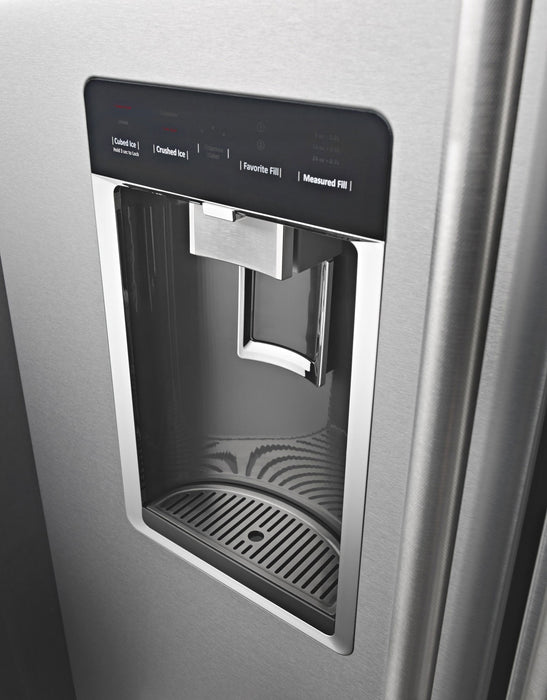 Réfrigérateur KitchenAid de 24 pi³ et de 36 po à portes françaises - acier inoxydable avec fini PrintShieldMC - KRFC704FPS