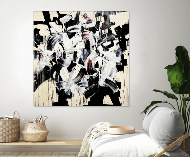 Œuvre d’art murale Giant Art « Racing Thoughts » 72 x 72
