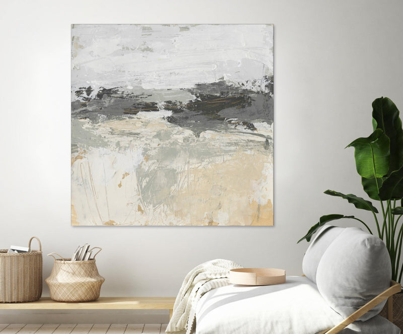 Œuvre d’art murale Giant Art « Wheatfield Ii » 54 x 54