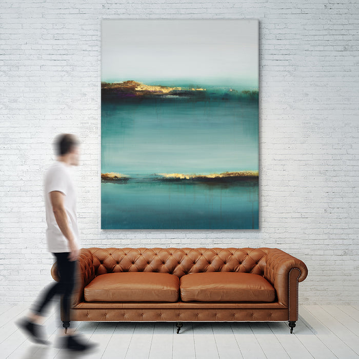 Œuvre d’art murale Giant Art « Virgin Isles Iv » 72 x 54