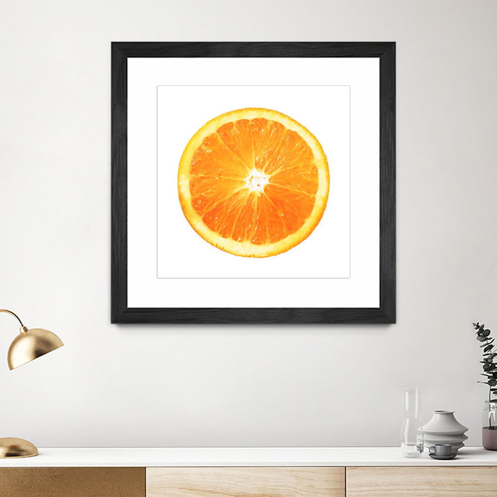 Œuvre d’art murale encadrée noire et mate « Citrus Cultivar » 30 x 30