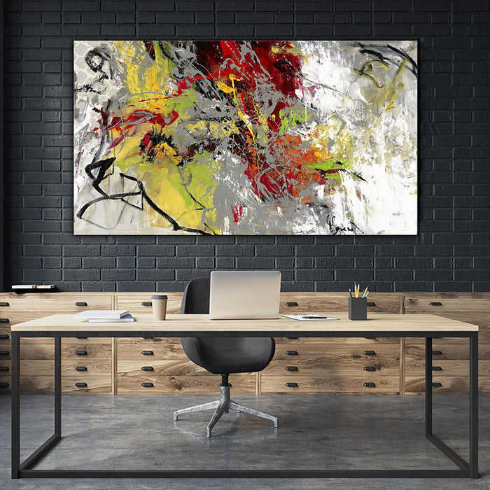 Œuvre d’art murale Giant Art « Peace On Earth » 84 x 48