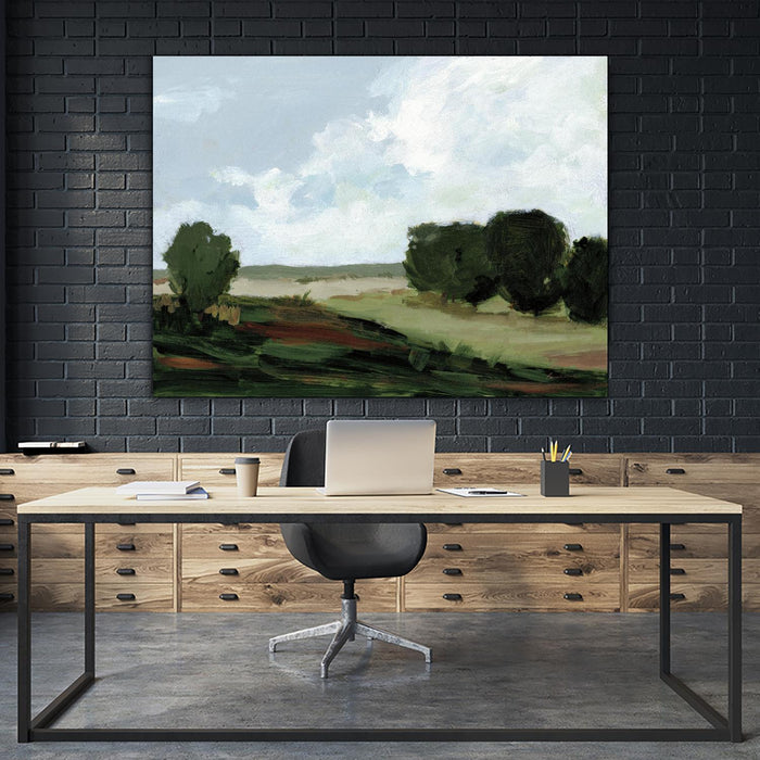 Œuvre d’art murale Giant Art « Green Grove » 72 x 54