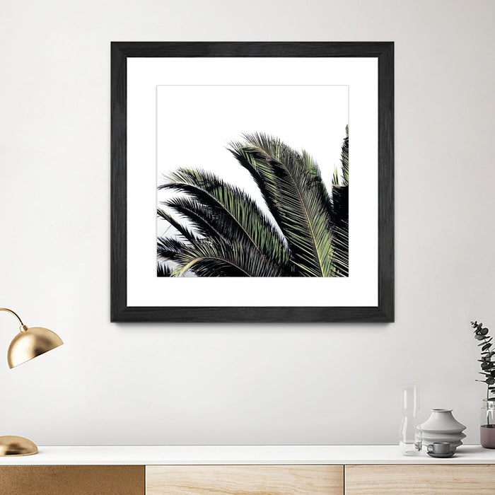 Œuvre d’art murale encadrée noire et mate « Cape Storm » 30 x 30