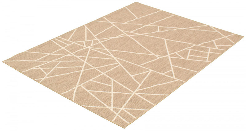 Carpette Sadie Abstract Taupe-Champagne - 7 pi 10 pox 10 pi 2 po