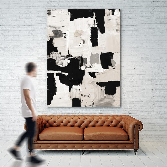 Œuvre d’art murale Giant Art « Night Peace Abstract » 72 x 54