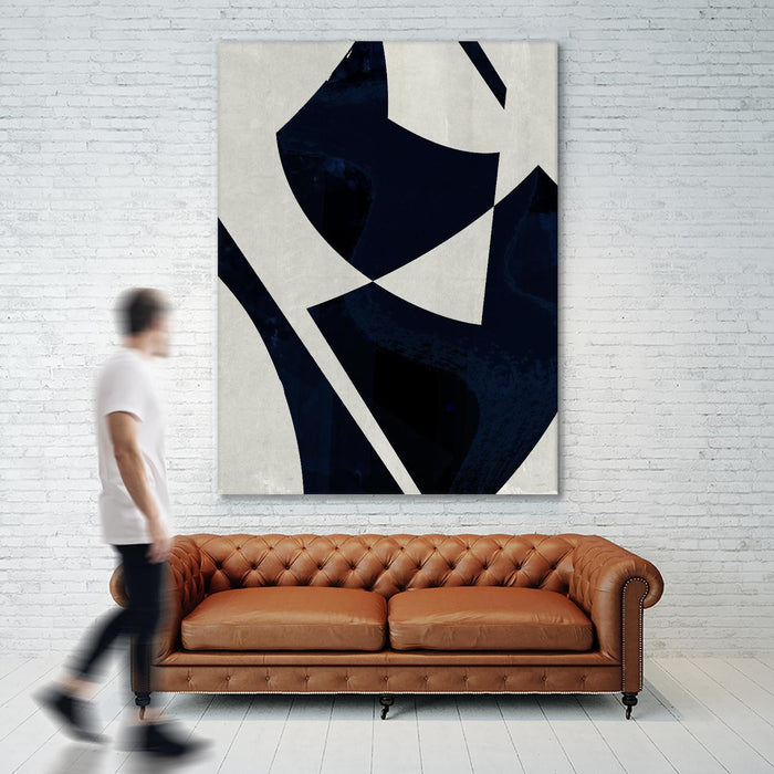 Œuvre d’art murale Giant Art « Black Machine I » 72 x 54