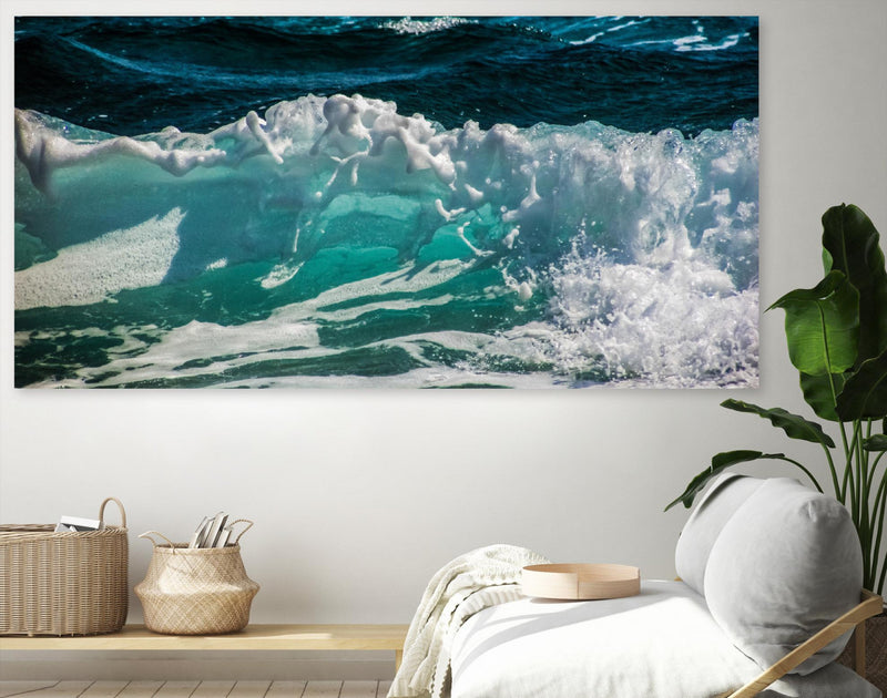 Œuvre d’art murale Giant Art « Broken Waves » 72 x 36