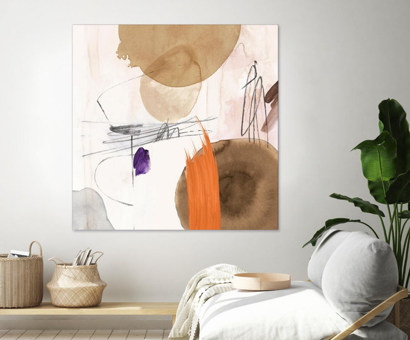 Œuvre d’art murale Giant Art « Velvet At Dusk Ii » 54 x 54