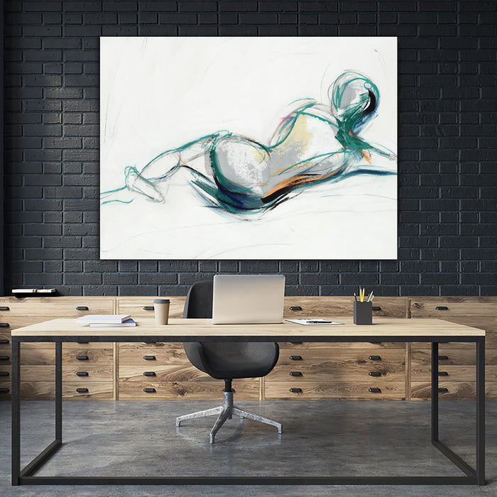 Œuvre d’art murale Giant Art « Lets Have A Talk Iv » 72 x 54