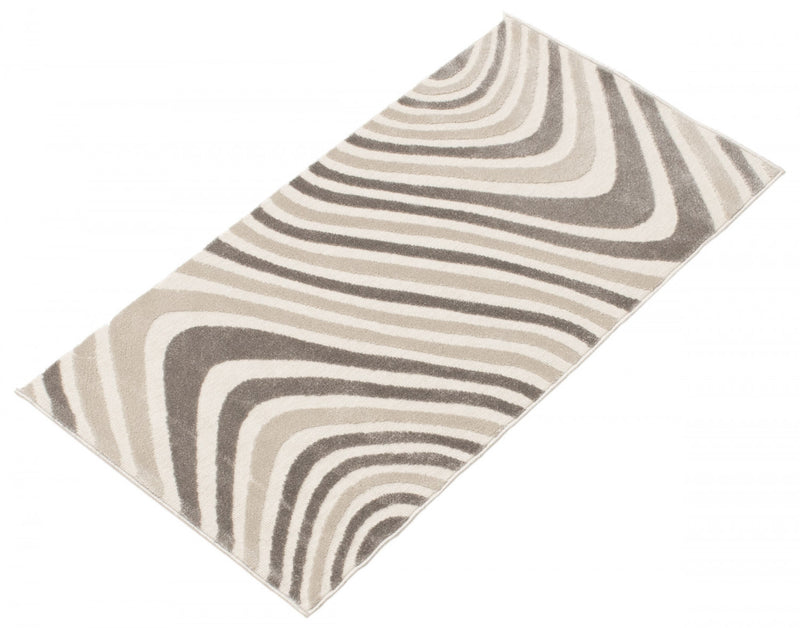 Carpette Nikkos ivoire 2 pi 8 po x 4 pi 11 po