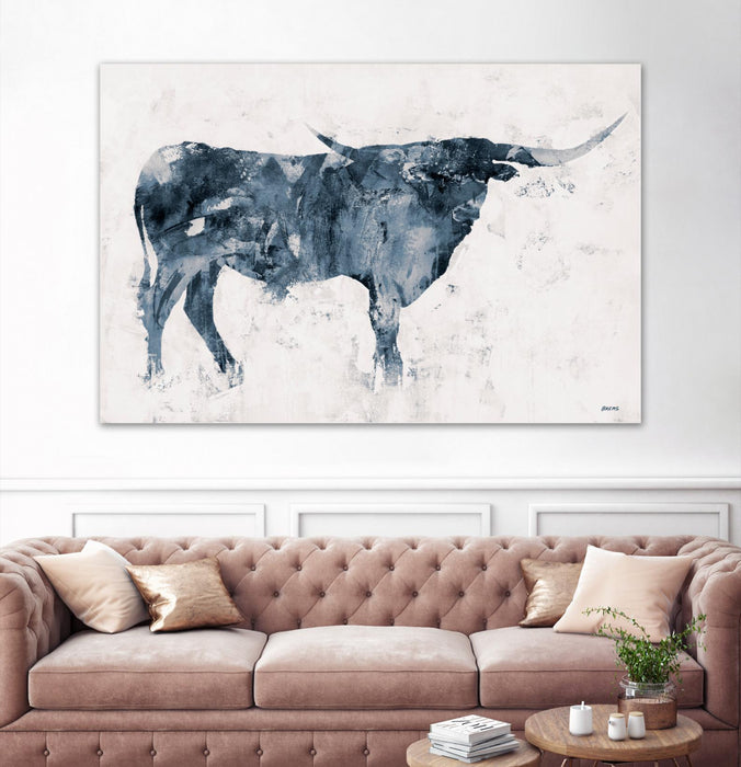 Œuvre d’art murale Giant Art « Longhorn V2 » 84 x 54