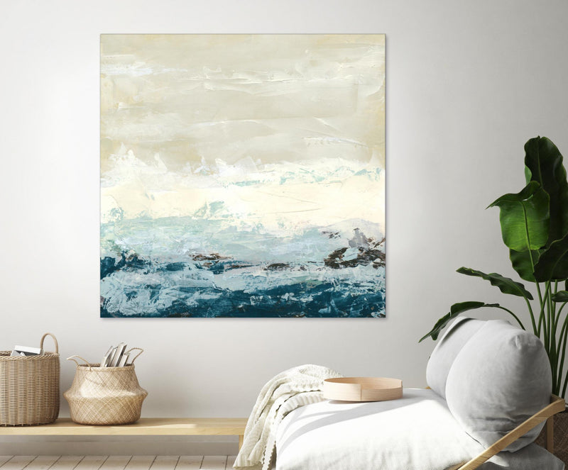 Œuvre d’art murale Giant Art « Coastal Currents I » 72 x 72
