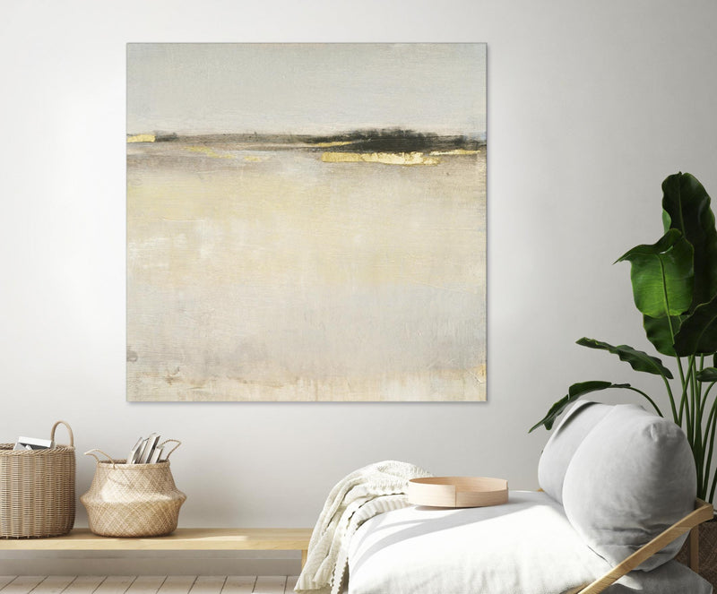 Œuvre d’art murale Giant Art « Embellished Subtle Scape I » 54 x 54