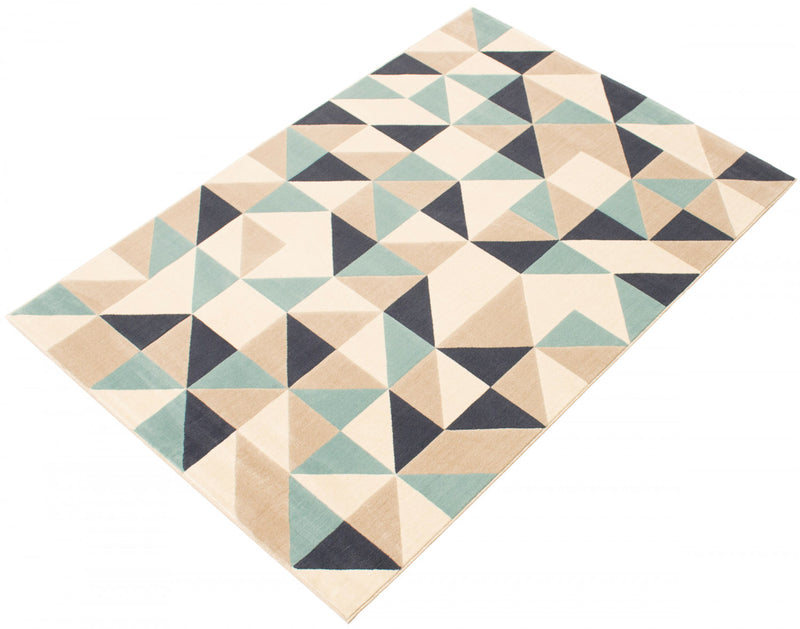 Carpette Nuria bleue 3 pi 11 po x 5 pi 7 po