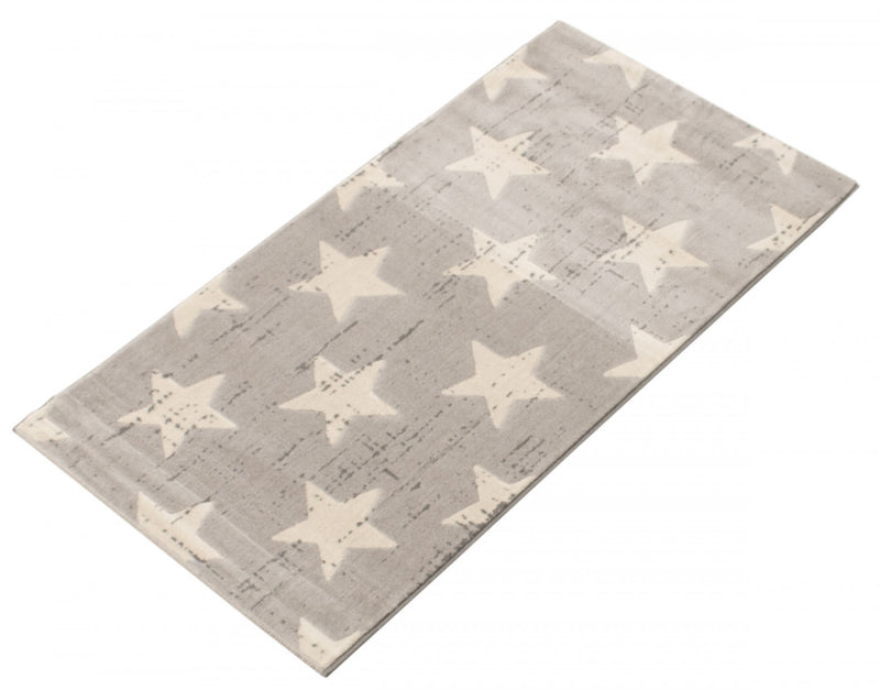 Carpette Ira gris clair 2 pi 8 po x 4 pi 11 po